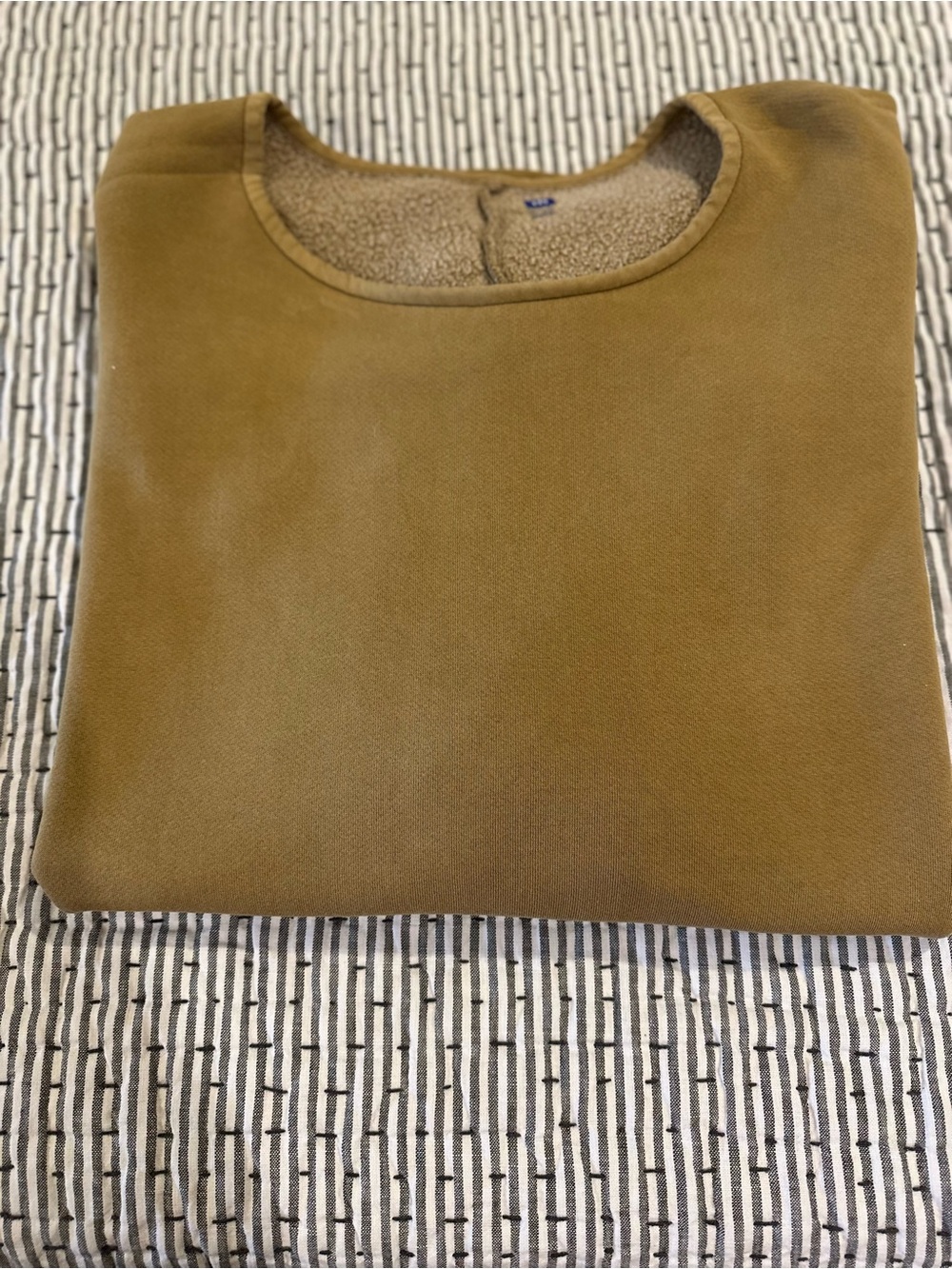 Gap Yeezy Olive Brown Crewneck Sweatshirt runs very large.